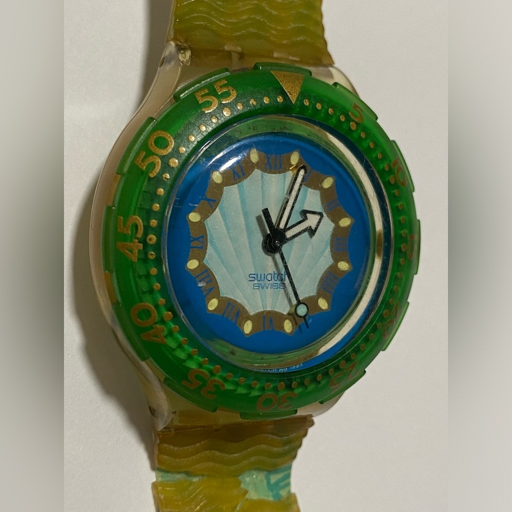 1994 Scuba 200 Swatch Watch Seahorse SDK119